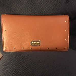 Ralph Lauren brown studded wallet